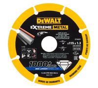 Dewalt Estremo Disco Diamantato per Metallo 115mm x 22.23mm x 1.3mm DT40251