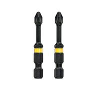 Dewalt Extreme Flextorq DT70532T - Set di 2 punte per viti Phillips Phillips Phillips, per avvitatori a percussione, avvitatori e trapani, dimensioni Ph2, lunghezza totale 50 mm