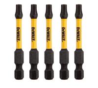 Dewalt Extreme FlexTorq T25 Torx Screwdriver Bits 57Mm Pack Di 5 Dt7396T