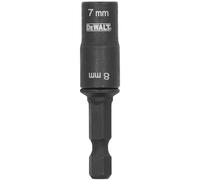 DEWALT FLEXTORQ - Chiave a bussola e prolunga corta, 2 in 1, 7 mm e 8 mm, cacciavite a doppia estremità (DWADEND78MM)