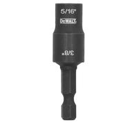 DEWALT FLEXTORQ Socket and Short Extension, SAE, 2 in 1, 5/16 & 3/8 Socket, Double Ended Nut Driver (DWADEND51638)