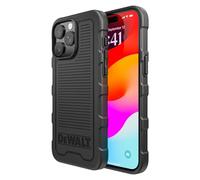 DEWALT Heavy Duty Custodia con Magnete Potente per iPhone 15 Pro Compatibile MagSafe, Cover Posteriore Protettiva Antiurto, Resistente alle Cadute, Slim Fit Shockproof, Nero Opaco