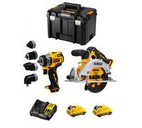 DeWALT Kit D12K207 (DCS512 + DCD703 + 2 x 3,0 Ah + DCB107 + TSTAK VI)