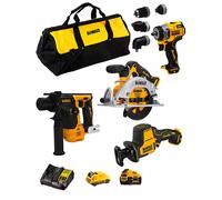 DeWALT Kit D12K401 (DCS512 + DCS312 + DCD703 + DCH072 + 1 x 3,0 Ah + 1 x 5,0 Ah + DCB107 + Borsa)