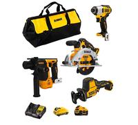DeWALT Kit D12K402 (DCS512 + DCS312 + DCF801 + DCH072 + 1 x 3,0 Ah + 1 x 5,0 Ah