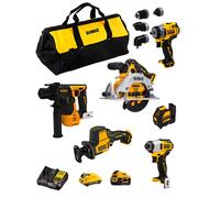 DeWALT Kit D12K601 (DCS512 + DCS312 + DCD703 + DCH072 + DCF801 + DCE088 + 1 x 3,0 Ah + 1 x 5,0 Ah + DCB107 + Borsa)