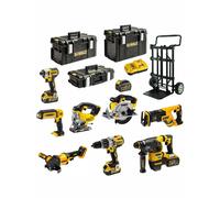 DeWALT kit DCK-FR834MP4 54V/18V (DCD996+DCG418+DCH333+DCS367+DCS391+ DCS331+DCL050+DCF887+con 2 batterie da 5.0Ah+con 2 batterie da 6.0Ah+DCB118+CADDY)