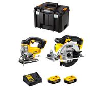 DeWALT kit DCK XR2WP2T (DCS331 + DCS391 + 2 x 5,0 Ah + DCB115 + TSTAK VI)