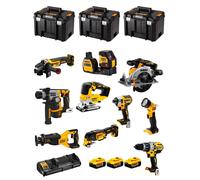 Dewalt kit dck1012p4t (dcd796+dcf887+dcs565+dcs382+ dcs356+dcs334+dch172+dcg405+dce088ng18+dcl040+4x5,0ah +dcb132+3xtstakvi) 5035048809525