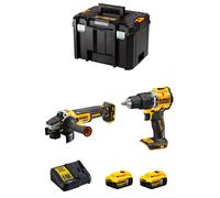 DeWALT Kit DCK227 (DCG405 + DCD100Y + 2 x 5,0 Ah + DCB115 + TSTAK VI)