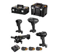DeWALT kit DCK4222MM2T McLaren WorkShop (DCD86M + DCF86M + DCF99M + DCG45M + 2x4,0 Ah + DCB1104 + TSTAK II +TSTAK VI)