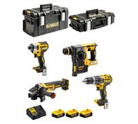 Pacchetto combinato DeWALT DCK422P3QW DCD796 + DCG405 + DCF887+DCH273+3x 5ah +DCB115+2x Toughsystem