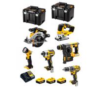 DeWALT Kit DCK690P3T (DCD796 + DCF887 + DCH273 + DCS334 + DCS565 + DCL040 + 3 x 5,0 Ah + DCB1104 + 2 x TSTAK VI)