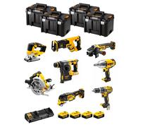 DeWALT Kit DCK865P4T (DCS367 + DCH273 + DCD796 + DCS334 + DCG405 + DCS355 + DCF899H + DCS570 + 4x 5,0Ah + DCB132 + 4x TSTAK VI)