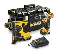 DEWALT - KIT DEWALT DCK288M2T TRAPANO CON PERCUSSIONE + TASSELLATORE SDS PLUS IN VALIGIA T-STAK