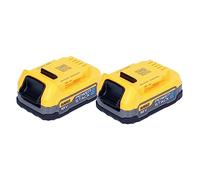 DeWALT Accessori - 2x batterie 18V POWERSTACK 1,7 Ah DCBP034E2