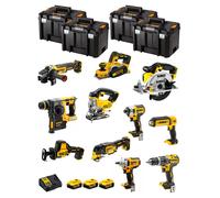 Dewalt kit dwk1100t (dcd796+dch273+dcg405+dcf887+dcf894+dcs331+dcs391+ dcs355+dcp580+dcs369+dcl050+ 3x5,0ah + dcb115+4xtstak vi) 8435587919100