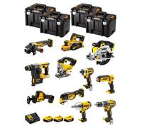 DeWALT kit DWK1102T (DCD796+DCH273+DCG405+DCF887+DCF899H+DCS331+DCS391+ DCS355+DCP580+DCS369+DCL050+ con 3 batterie da 5.0Ah +DCB115+4xTSTAK VI)
