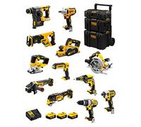 DeWALT Kit DWK1201 (DCD996 + DCH273 + DCG405 + DCF887 + DCF894 + DCS334 + DCS570 + DCS355 + DCP580 + DCS367 + DCL050 + DCF620 + 3 Batterie 5,0 Ah + Caricabatterie + Caddy 3en1)