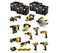 DeWALT Kit DWK1201T (DCD996+DCH273+DCG405+DCF887+DCF894+DCS334+DCS570+ DCS355+DCP580+DCS367+DCL050+DCF620+3x5,0Ah+DCB115)
