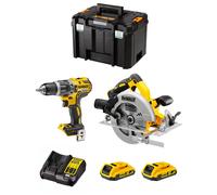 Dewalt kit dwk203 (dcd796 + dcs570 + 2 x 2,0 ah + dcb107 + tstak vi) 8435587916680