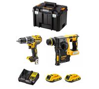 DeWALT Kit DWK210 (DCD796 + DCH273 + 2 x 2,0 Ah + DCB107 + TSTAK VI)
