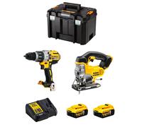 DeWALT Kit DWK213 (DCD996 + DCS331 + 2 x 5,0 Ah + DCB115 + TSTAK VI)