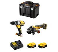 DeWALT Kit DWK221 (DCD996 + DCG405 + 2 x 5,0 Ah + DCB115 + TSTAK VI)