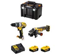 DeWALT Kit DWK221 (DCD996 + DCG405 + 2 x 5,0 Ah + DCB115 + TSTAK VI)
