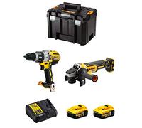 Dewalt kit dwk221 (dcd996 + dcg405 + 2 x 5,0 ah + dcb115 + tstak vi) 8435587916864