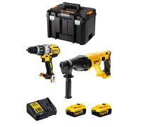 DeWALT Kit DWK222 (DCD996 + DCH133 + 2 x 5,0 Ah + DCB115 + TSTAK VI)