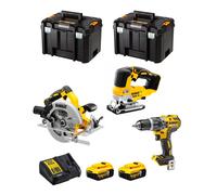 DeWALT Kit DWK301 (DCD796 + DCS334 + DCS570 + 2 x 5,0 Ah + DCB115 + 2 x TSTAK VI