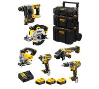 DeWALT Kit DWK600 (DCD796 + DCH273 + DCG405 + DCF887 + DCS331 + DCS391 + 3 x 5,0 Ah + DCB115 + Caddy 3en1)