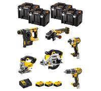 Dewalt kit dwk600t (dcd796 + dch273 + dcg405 + dcf887 + dcs331 + dcs391 + 3 x 5,0 ah + dcb115 + 4 x tstak vi) 8435587919247