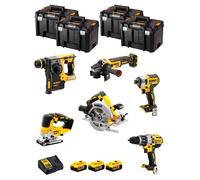 DeWALT Kit DWK601T (DCD996 + DCH273 + DCG405 + DCF887 + DCS334 + DCS570 + 3 x 5,