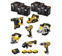 DeWALT Kit DWK700T (DCD796 + DCH273 + DCG405 + DCF887 + DCS331 + DCS391 + DCP580 + 3 x 5,0 Ah + DCB115 + 4 x TSTAK VI)