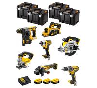 Dewalt kit dwk700t (dcd796 + dch273 + dcg405 + dcf887 + dcs331 + dcs391 + dcp580 + 3 x 5,0 ah + dcb115 + 4 x tstak vi) 8435587919223