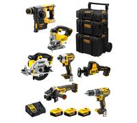 DeWALT Kit DWK702 (DCD796 + DCH273 + DCG405 + DCF887 + DCS331 + DCS391 + DCS369 + 3 x 5,0 Ah + DCB115 + Caddy 3en1)
