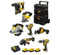 DeWALT Kit DWK702 (DCD796 + DCH273 + DCG405 + DCF887 + DCS331 + DCS391 + DCS369 + 3 x 5,0 Ah + DCB115 + Caddy 3en1)