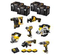 Dewalt kit dwk702t (dcd796 + dch273 + dcg405 + dcf887 + dcs331 + dcs391 + dcs369 + 3 x 5,0 ah + dcb115 + 4 x tstak vi) 8435587919209