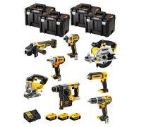 DeWALT Kit DWK800T (DCD796 + DCH273 + DCG405 + DCF887 + DCF894 + DCS331 + DCS391 + DCL050 + 3 x 5,0 Ah + DCB115 + 4 x TSTAK VI)