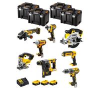 Dewalt kit dwk800t (dcd796 + dch273 + dcg405 + dcf887 + dcf894 + dcs331 + dcs391 + dcl050 + 3 x 5,0 ah + dcb115 + 4 x tstak vi) 8435587919186