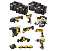 Dewalt kit dwk802t (dcd796 + dch273 + dcg405 + dcf887 + dcs355 + dcs369 + dcs391 + dcl050 + 3 x 5,0 ah + dcb115 + 4 x tstak vi) 8435587919162