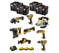 DeWALT Kit DWK802T (DCD796 + DCH273 + DCG405 + DCF887 + DCS355 + DCS369 + DCS391 + DCL050 + 3 x 5,0 Ah + DCB115 + 4 x TSTAK VI)