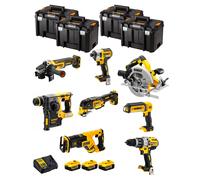 DeWALT Kit DWK803T (DCD996 + DCH273 + DCG405 + DCF887 + DCS355 + DCS367 + DCS570 + DCL050 + 3 x 5,0 Ah + DCB115 + 4 x TSTAK VI)