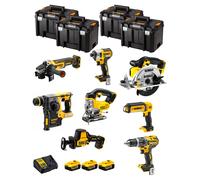 Dewalt kit dwk804t (dcd796 + dch273 + dcg405 + dcf887 + dcs331 + dcs369 + dcs391 + dcl050 + 3 x 5,0 ah + dcb115 + 4 x tstak vi) 8435587919148