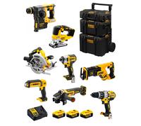Dewalt kit dwk805 (dcd996 + dch273 + dcg405 + dcf887 + dcs334 + dcs367 + dcs570 + dcl050 + 3 x 5,0 ah + dcb115 + caddy 3en1) 8435587917083