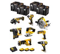 Dewalt kit dwk805t (dcd996 + dch273 + dcg405 + dcf887 + dcs334 + dcs367 + dcs570 + dcl050 + 3 x 5,0 ah + dcb115 + 4 x tstak vi) 8435587919131