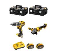 DeWALT Kit FVK256X2-QW 54V/18V (DCD796 + DCG414 + 2 x 9,0 Ah + DCB118 + 2 x TSTAK II)