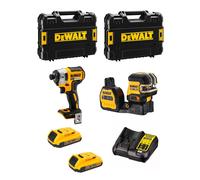 DeWALT Kit MTPROF02 (DCF887 + DCE088NG18 + 2 x 2,0 Ah + DCB107 + 2 x TSTAK II)